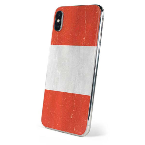Distressed Austria Flag iPhone XS Skin